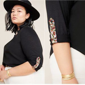 Anthropologie Aidan Top in black